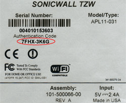 mysonicwall enter activation key